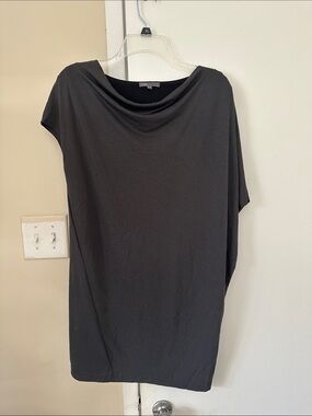 Vince. Draped gray Tunic dress/top